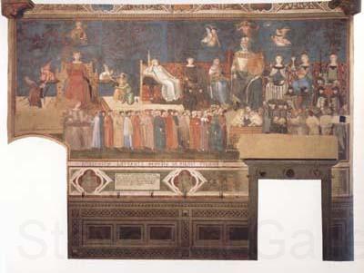 Ambrogio Lorenzetti Allegory of Good Governmert (mk08) Spain oil painting art
